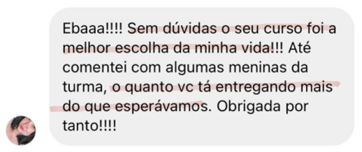 Depoimento aluna
