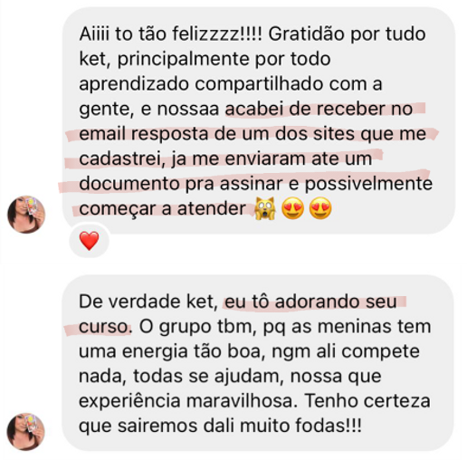 Depoimento aluna